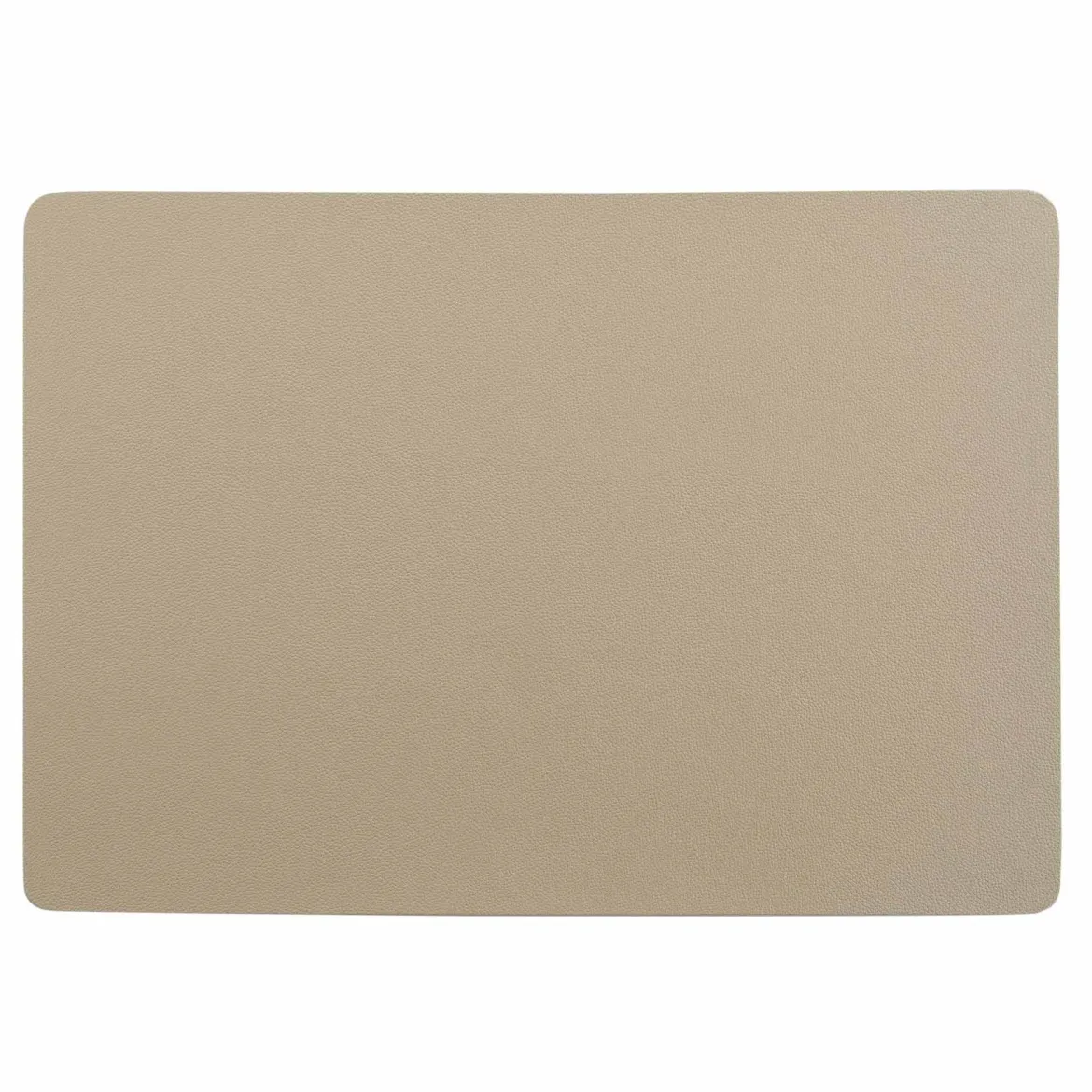 SET TABLE 30X43CM IMITATION CUIR BERGAME NATUREL
