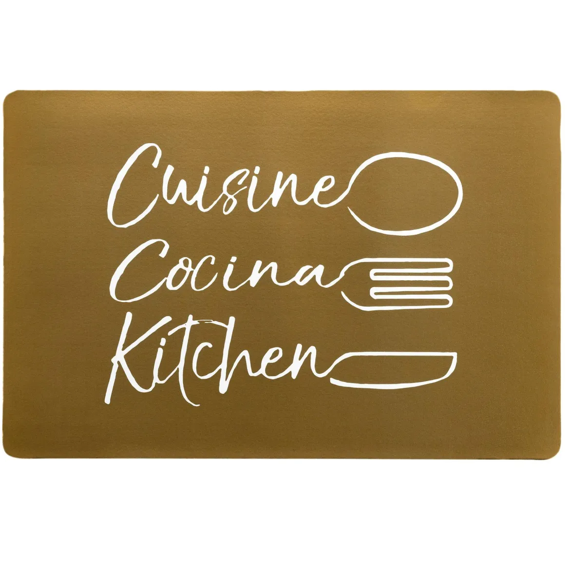 SET TABLE 28.5X43.5CM IMPRIME CUISINA OR