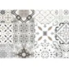 SET TABLE 30X44CM IMPRIME TAORMINA GRIS
