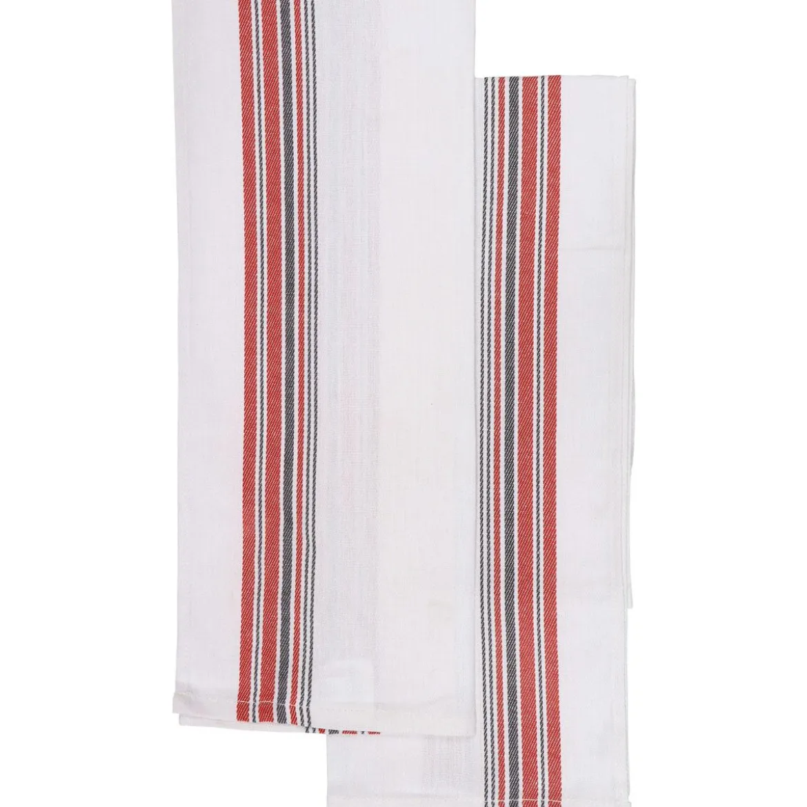 SET 2 TORCHONS GASTON 50X70CM COTON ROUGE