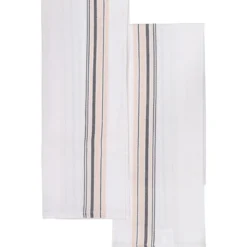SET 2 TORCHONS GASTON 50X70CM COTON BEIGE
