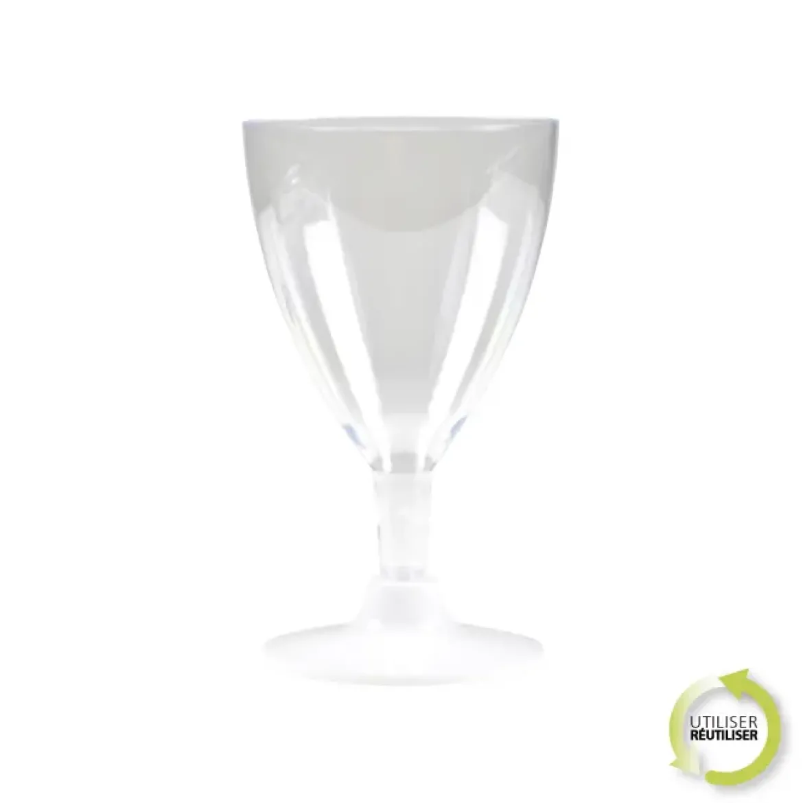 SET 6 VERRES A PIED EAU VIN 18CL BLANC