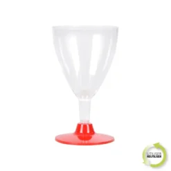 SET 6 VERRES A PIED EAU VIN 18CL ROUGE