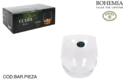 SET 6 VERRES CRISTAL DE BOHEME CLARA 410ML