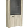 SHEFFIELD VITRINE 2PORTE VITREE 2PORTES CHENE KRONBERG SIDEW