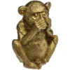 SINGE SAGESSE RESINE OR YEUX H.17CM