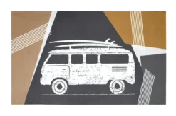SIRIUS TAPIS RUBBER 45X75CM TAUPE