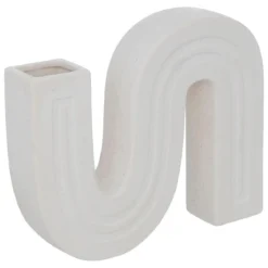 SOLIFLORE CERAMIQUE OLME BLANC H.20CM