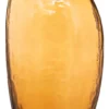 SOLIFLORE IRREGULIER VERRE AMBRE H.20CM