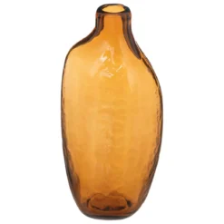SOLIFLORE IRREGULIER VERRE AMBRE H.20CM