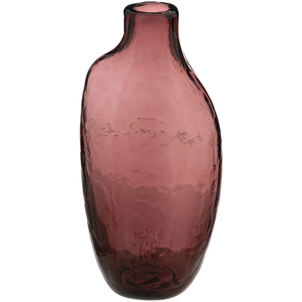 SOLIFLORE IRREGULIER VERRE PRUNE H.20CM