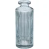 SOLIFLORE VAE VERRE STRIE VERT H.13.5CM X3 PIECES
