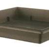 SOUCOUPE RESINE PLATEAU 25 X 25 GRIS