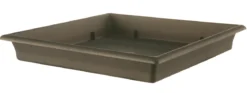 SOUCOUPE RESINE PLATEAU 36 X 36 GRIS