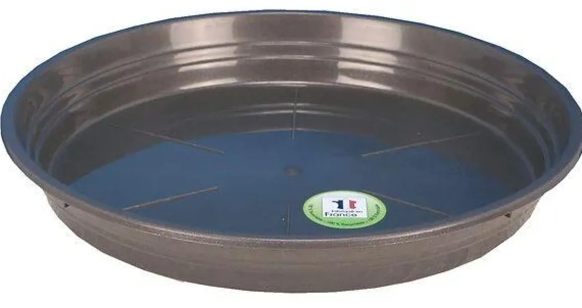 SOUCOUPE RONDE D.24CM GRIS