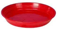 SOUCOUPE RONDE D.24CM ROUGE