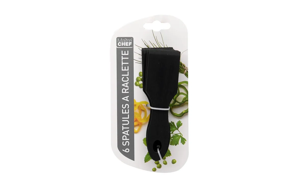 6 SPATULES A RACLETTE 13CM