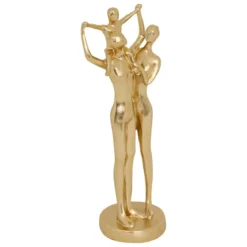 STATUE FAMILLE RESINE HAPI H.28.5CM