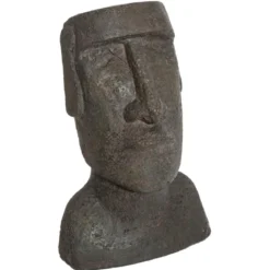 STATUE ILE PAQUES RESINE H.26CM