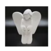 STATUETTE ANGE MAINS JOINTES 9.4X8X11CM BLANC