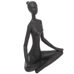 STATUE YOGA RESINE LINA H.22CM