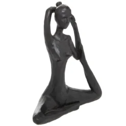 STATUE YOGA RESINE LINA H.22CM