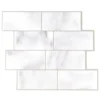 STICKER ADHESIF 30.5X25CM MURAL METRO MARBRE
