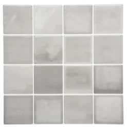 STICKER 16 CARREAUX GRIS D.30X30CM X2 PIECES