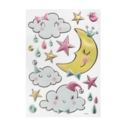STICKER KIDS LICORNE ET LUNE