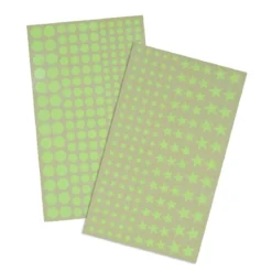 STICKER MURALE PHOSPHORESCENT ROND ET ETOILE