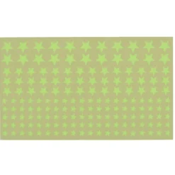STICKER MURALE PHOSPHORESCENT ROND ET ETOILE