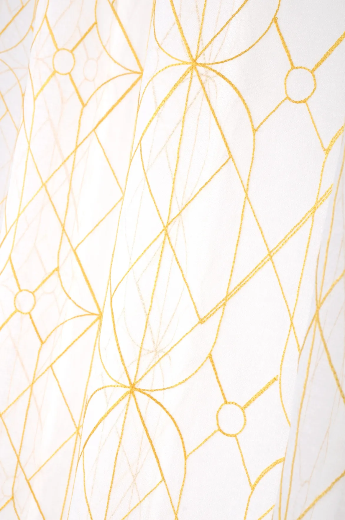 STRIPES VOILAGE 140X260 MOUTARDE