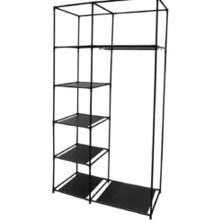 STRUCTURE ARMOIRE 5 CASES ET 1 PENDERIE