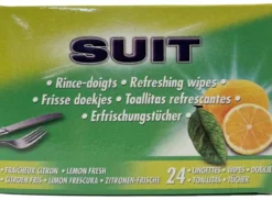 SUIT 24 LINGETTES RINCE DOIGTS CITRON