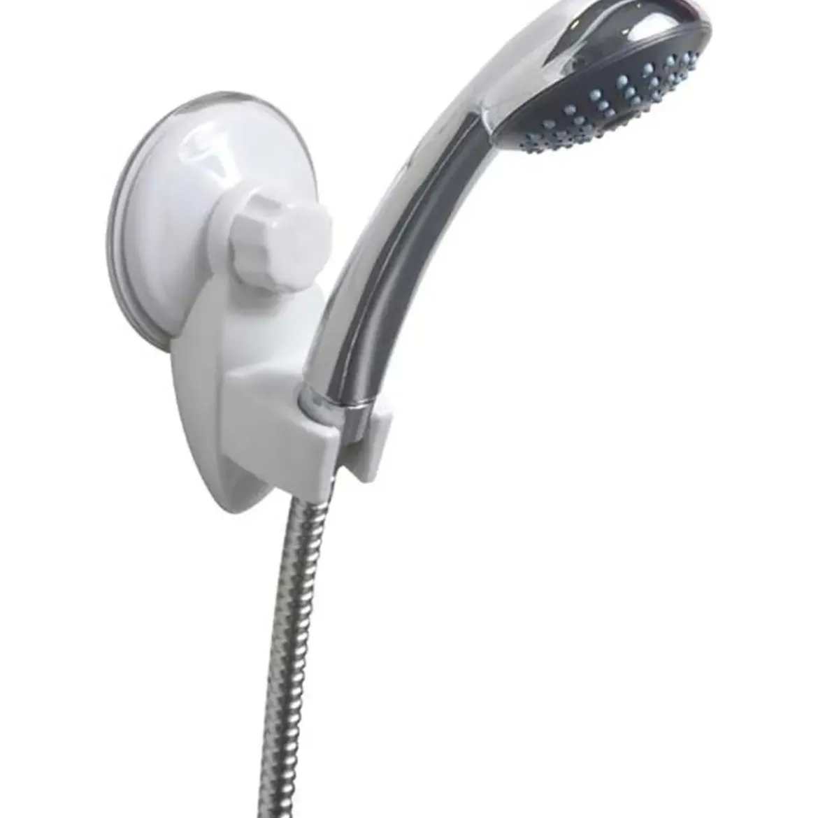 SUPPORT DOUCHETTE SUR VENTOUSE ABS PVC BLANC