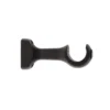 SUPPORT OUVERT SIMPLE D.28CM NOIR MAT X2PIECES