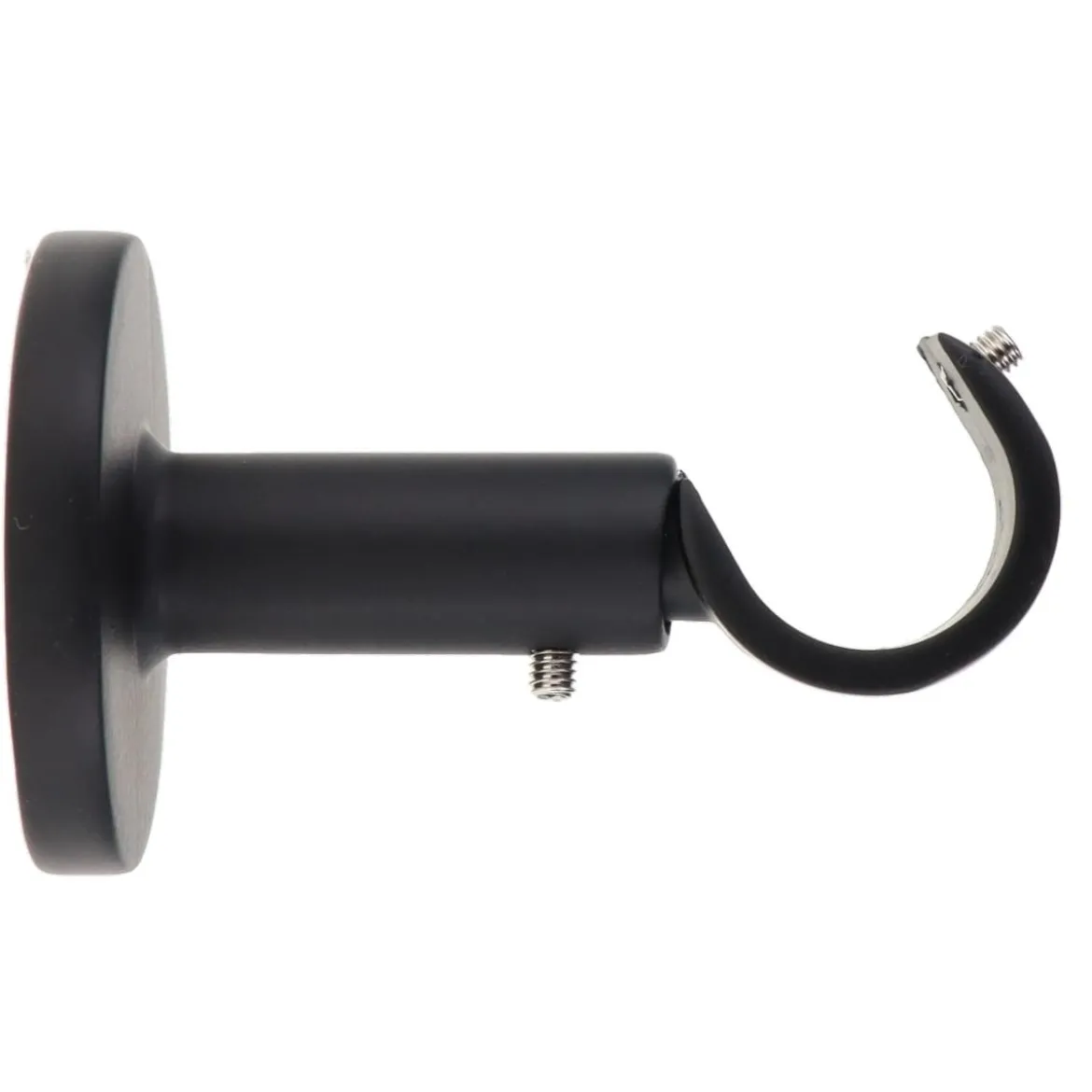 SUPPORT SIMPLE OUVERT D.20 60MM NOIR MAT