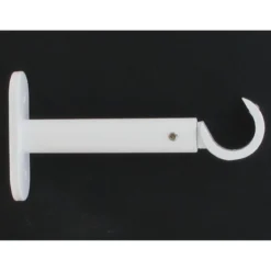 SUPPORT SIMPLE OUVERT D20 90 MM X2 BLANC MAT