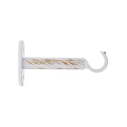 SUPPORT SIMPLE OUVERT D.20 90MM X2 PIECES BLANC OR