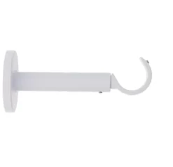 SUPPORT SIMPLE OUVERT EXT D.28 115MM BLANC MAT