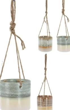 SUSPENSION CACHE POT PORCELAINE