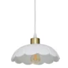 SUSPENSION CERAMIQUE BRUNA BLANC D.23CM