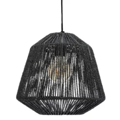 SUSPENSION CORDE ETHNIQUE NOIR JILY