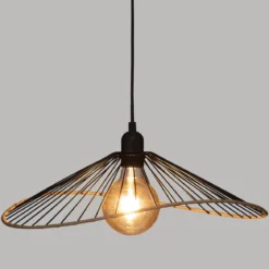 SUSPENSION METAL ALARA NOIR D.45CM