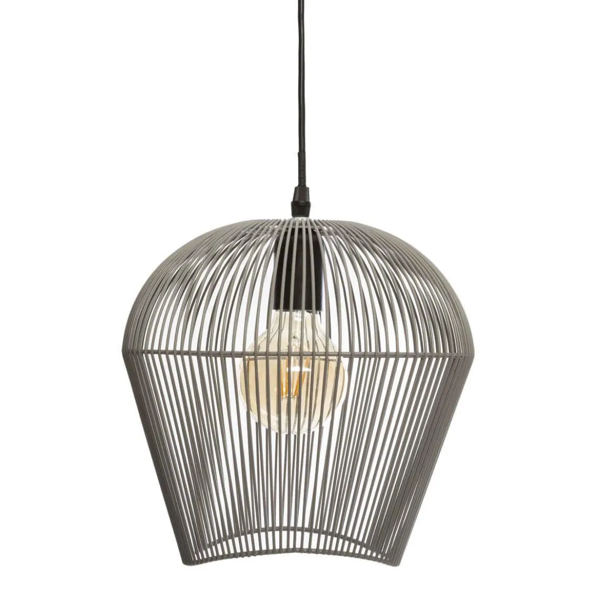 SUSPENSION METAL FILAIRE JENA GRIS D.26CM
