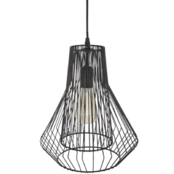 SUSPENSION METAL FILAIRE ZANIA NOIR D.28CM