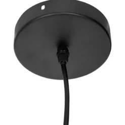 SUSPENSION METAL FIL CALY NOIR NATUREL D.75CM