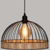 SUSPENSION METAL FIL ROTIN SUWA NOIR D.35CM