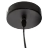 SUSPENSION METAL FLEUR NOIR D.57CM