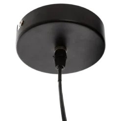 SUSPENSION METAL FLEUR NOIR D.57CM